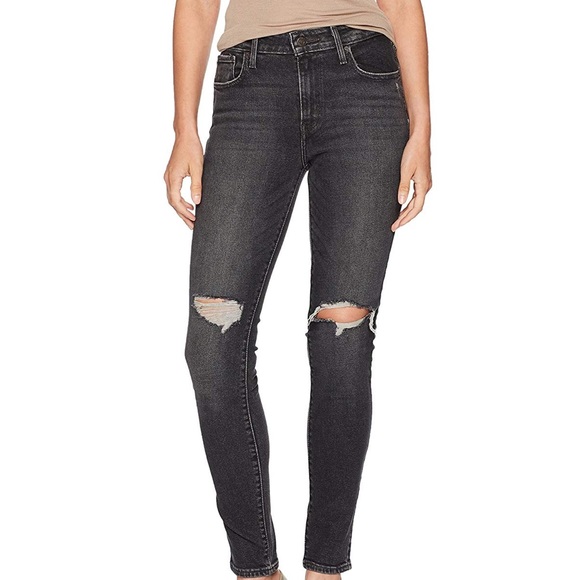 New Levi’s 721 high-rise skinny jeans high waisted black - Picture 10 of 10